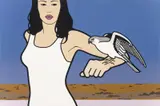 Hazel Dooney, Bird of Prey (Lake Eyre On Acid series) 2003