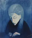 Robert Dickerson, Girl Writing c1970