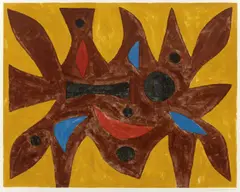 John Coburn, Heraldic Bird 1988, 1988, monotype