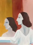 Robert Dickerson, Reflection, synthetic polymer paint on canvas