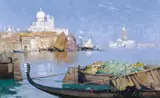 The Giudecca Lagoon c1938 by Arthur Streeton, c1938, oil on canvas, offered Mar 2009