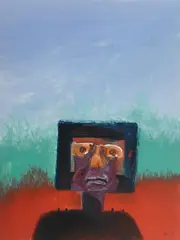 Sidney Nolan, Kelly I 1979, 1979, oil on composition board