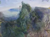 Tweed Valley Rainforest Ridge and Beechmont 1999 by William Robinson, 1999, oil on canvas, offered Mar 2009