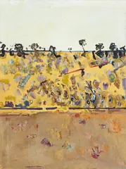 Fred Williams, Lysterfield Hillside II 1974, 1974, oil on canvas