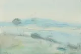 Lloyd Rees, Afternoon, Mt Nelson 1984, 1984, watercolour and conte on paper