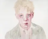 Cherry Hood, Russian Boy (Soccer Violence) 2002, 2002, watercolour on canvas