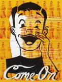 Dennis Ropar, Come On 2005, 2005, synthetic polymer paint and spraypaint on board