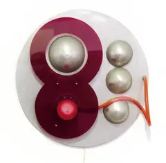 Michael Kitching, Untitled (Light Sculpture), metal, plastic and perspex