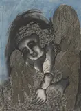 Mirka Mora, Angel 1967, 1967, pastel on paper