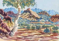 Otto Pareroultja, Central Australian Landscape, Central Australian Landscape