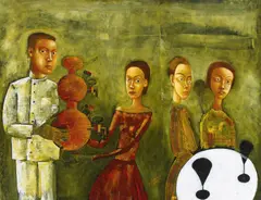Cocktail Hour by Constantine Popov, oil on canvas, offered Mar 2009