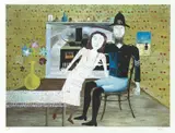 Constable Fitzpatrick and Kate Kelly (Ned Kelly series) 1970-71 by Sidney Nolan, 1970-71, screenprint, sold Mar 2009