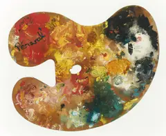 Artist's Palette by John Perceval, oil on board, sold Mar 2009