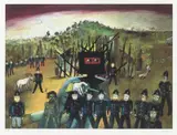 Glenrowan (Ned Kelly series) 1970-71 by Sidney Nolan, 1970-71, screenprint, sold Mar 2009