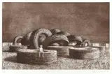 Jeffrey Smart, The Cable Coils 2001, 2001, etching and aquatint