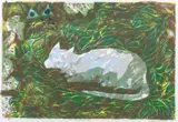 The Cat's Garden 1988 by Charles Blackman, 1988, colour screenprint, sold Mar 2009