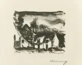 Maurice de Vlaminck, Village 1927, 1927, lithograph