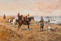 Tadeusz Ajdukiewicz, Scena bałkańska, 1898, olej, płótno