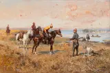 Tadeusz Ajdukiewicz, Scena bałkańska, 1898, olej, płótno