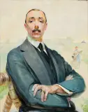 Jacek Malczewski, Portret Jana Albina Goetz-Okocimskiego, 1916, olej, deska