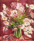 Bukiet kwiatów by Kazimierz Józef Zielenkiewicz, olej, płótno, sold Oct 2024