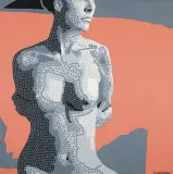 Bartłomiej Jarmoliński, Fragile, 2014, akryl, płótno