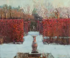 Michał Baca, Zima w Sanssouci, 2013, olej, płótno