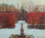 Michał Baca, Zima w Sanssouci, 2013, olej, płótno