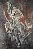Tadeusz Łakomski, Kompozycja, relief, płótno