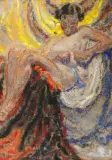 Małgorzata Maciąg, Akt, 1933, pastel, papier