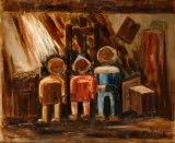 Tadeusz Makowski, Pracownia L'atelier, olej, płótno