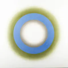 Wojciech Fangor, E 18, 1966, Öl auf Leinwand