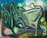 Ziemowit Fincek, Trójkąt życia, 2013, technika mieszana, płótno