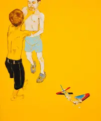Marzena Bis, Airplane, 2013, technika mieszana, akryl, płótno