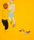 Marzena Bis, Airplane, 2013, technika mieszana, akryl, płótno