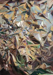 Martyna Borowiecka, Materia I, 2012, olej, płyta