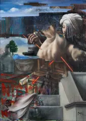 Michał Bernad, Layers 4, 2013, olej, płótno