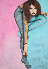 Magda Renata, W przestrzeni i czasie II, 2013, akryl, płótno