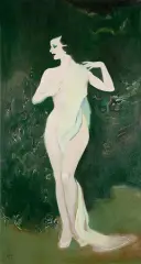Agata Ruman, Biały kandelabr, 2013, olej, płótno