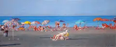 Plaża II by Jacek Sztuka, 2012, olej, płótno, sold Feb 2014