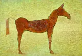 Grzegorz Klimek, Koń 3b, 2013, tempera, żywica szelakowa, olej, płótno
