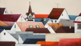 Natalia Sroka, Auxerre z cyklu El pueblo, 2012, akryl, płótno