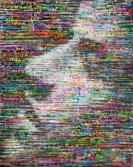 Małgorzata Kosiec, Trace, 2015, akryl, płótno