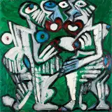 Andrzej Folfas, Singers, 2010, olej, płótno