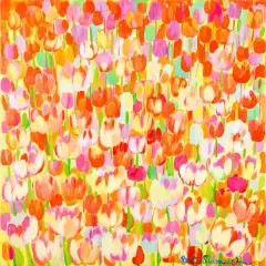 Beata Murawska, Orange Breeze, 2015, olej, płótno