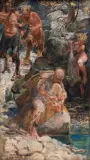 Jacek Malczewski, SCENA SYMBOLICZNA, 1906, olej, płótno