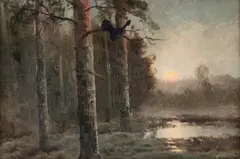 ŚWIT by Wiktor Korecki, olej, płótno, sold Dec 2015