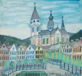 Nikifor Krynicki, MIASTO Z KOŚCIOŁEM