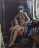Wojciech Weiss, DZIEWCZYNKA NA NIEBIESKIM KRZEŚLE