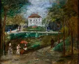 Leon Weissberg, Park Montsouris w Paryżu, olej, płótno